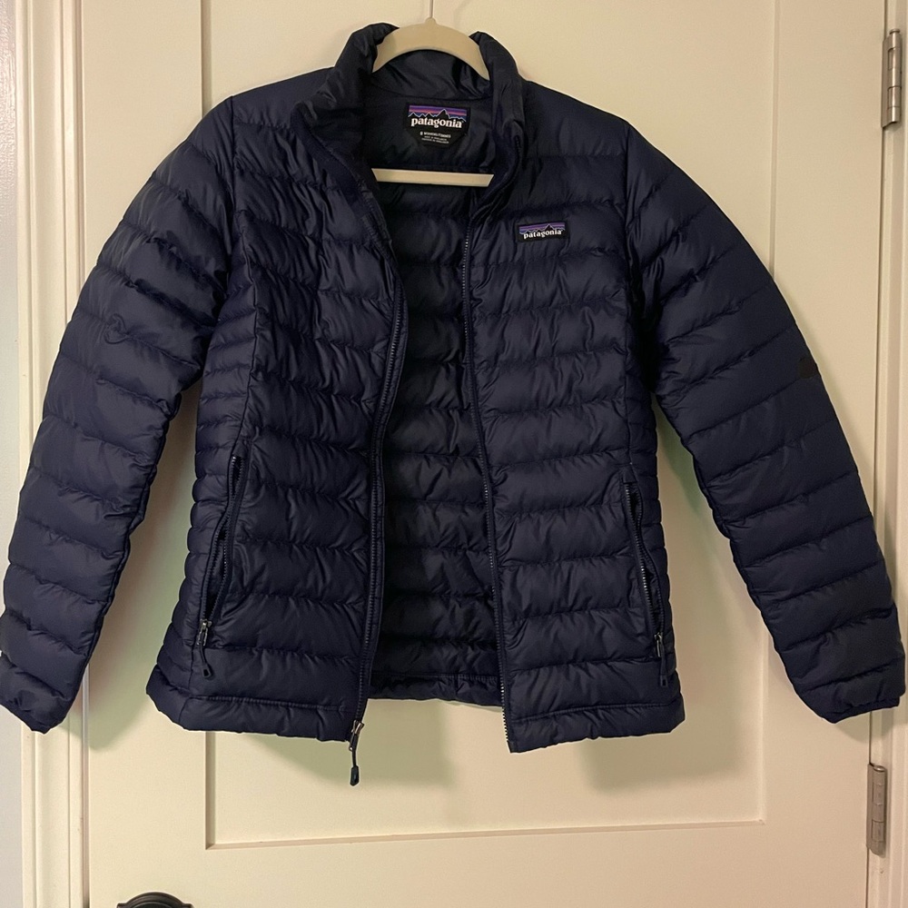 Patagonia Navy Down Sweater Jacket